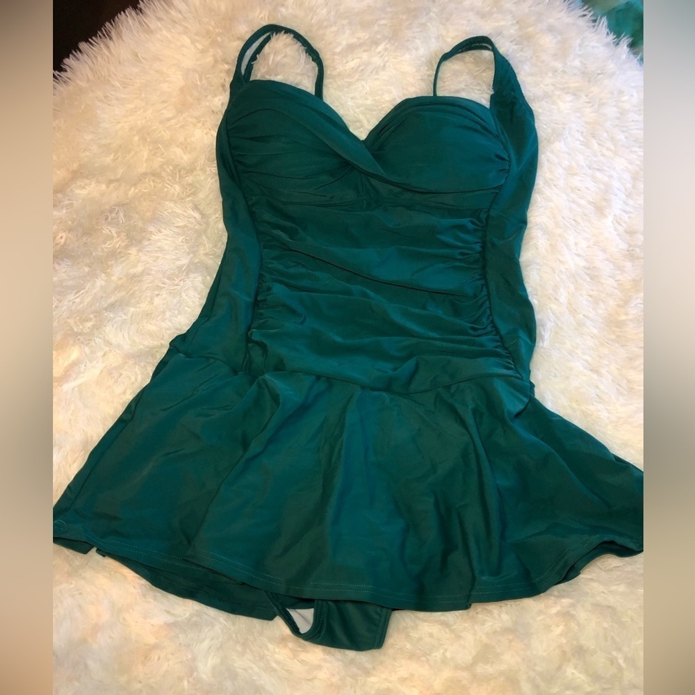 VENUS Dark Green One Piece Swimsuit - Picture 2 of 15